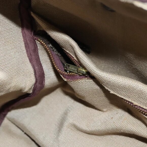 CELINE C Sulky Boston Bag Canvas Brown Gold Auth ep8383 - Picture 10 of 16
